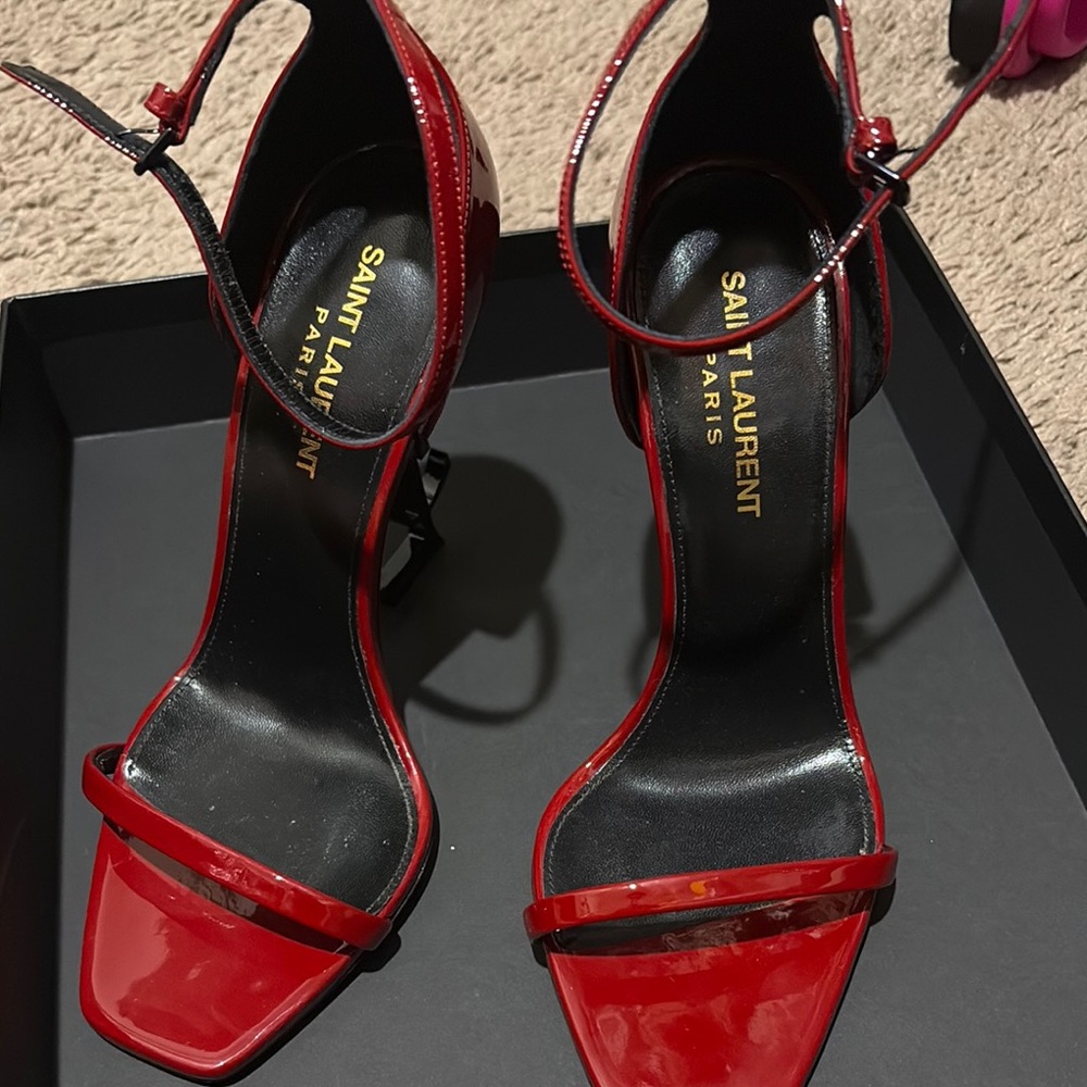 Saint Laurent Red Stiletto Heels